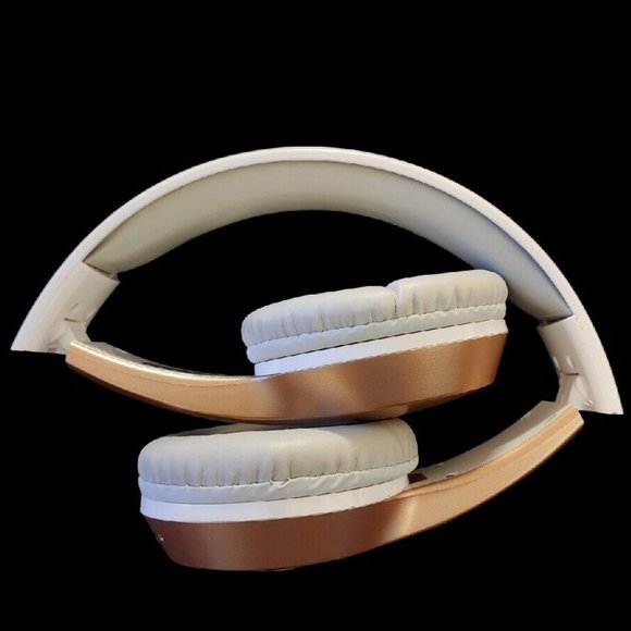 Bluetooth Wireless Headset Stereo Headphones On Ear Folding Rose Gold Vivitar - Picture 2 of 10